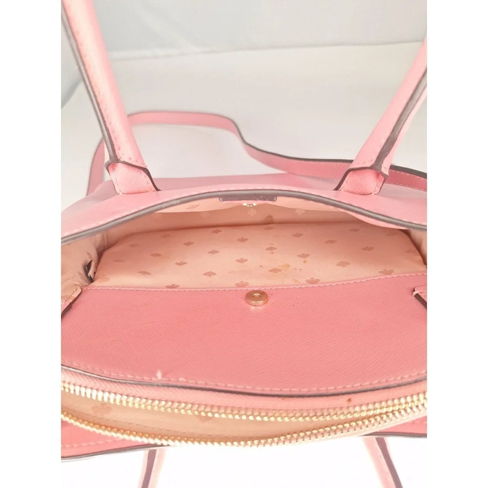Kate Spade Pink Leather Top‎ Handle Crossbody Bag with Gold Hardware